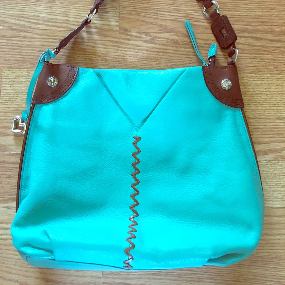 Brighton turquoise leather purse